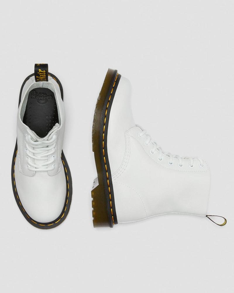 Dr Martens 1460 Pascal Virginia Læder Ankelstøvler Dame Hvide | DK 16VRW